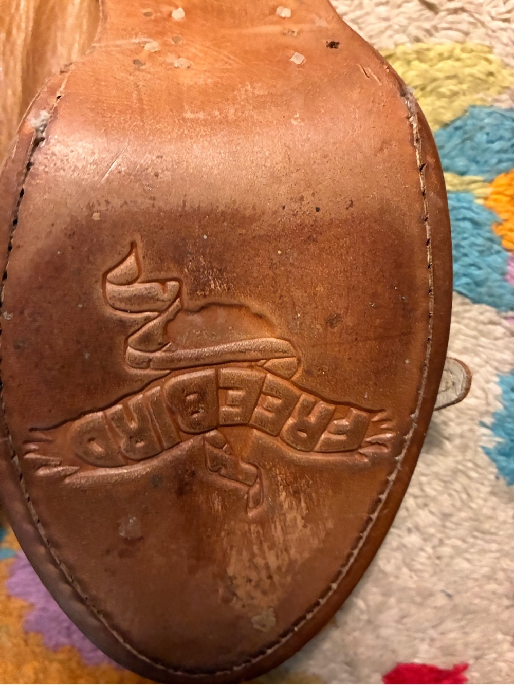 Women’s Tan Leather Buckle Slide Heeled Sandals - Picture 7 of 12